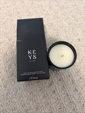 KEYS Soulcare Sage + Oat Milk Scented Candle - Black